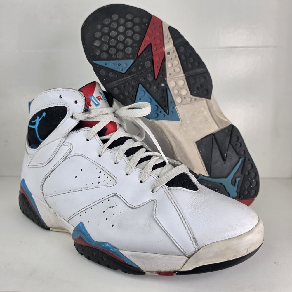 Size 11.5 - Air Jordan 7 Orion Retro Sneaker Shoes 2010 White 304775-105 No Box - Picture 6 of 9